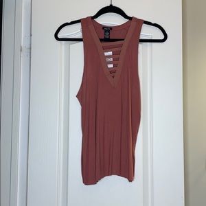 Burgundy muscle tank